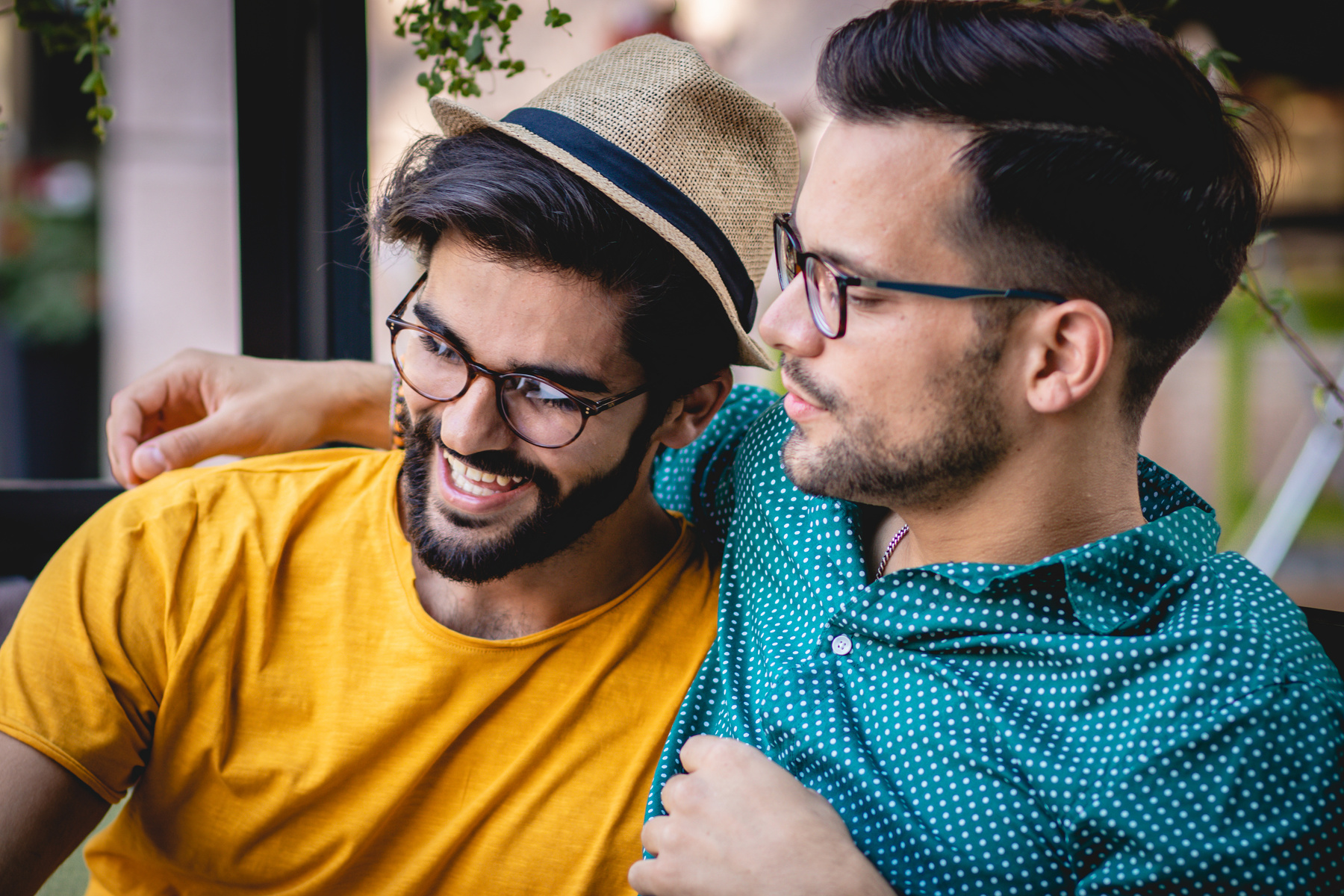 Gay men. LGBT couple